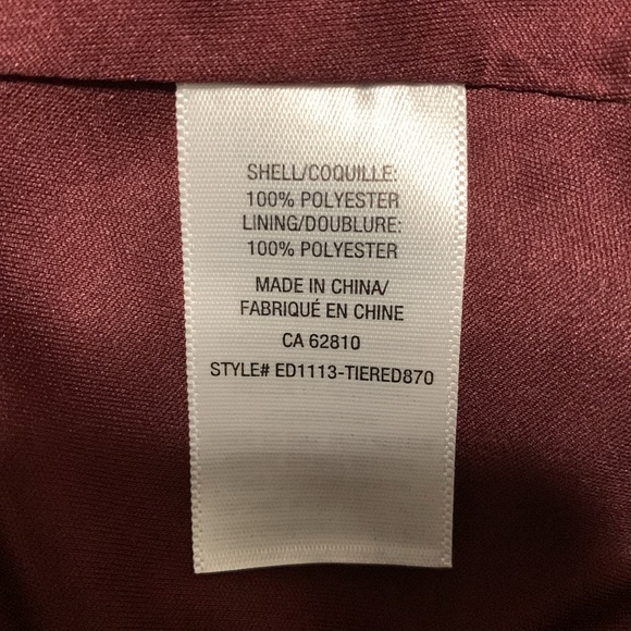 NEW Ricki’s Burgundy Light Knee Length Summer Dress XL - Picture 5 of 5